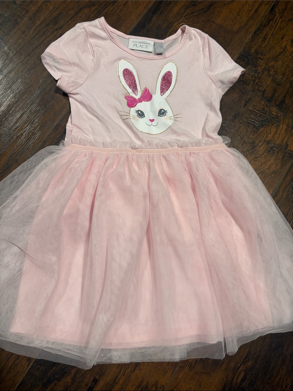 The Children's Place Light Pink Bunny Tulle Dress size 5T